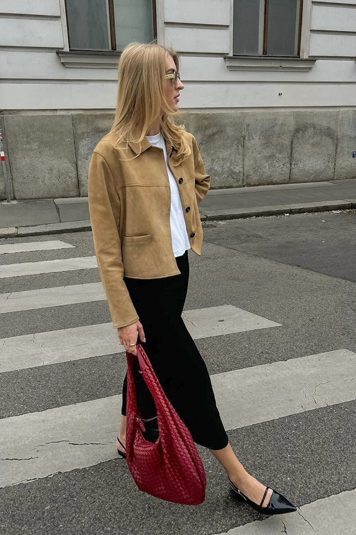 Jennie - Women's Relaxed Jacket with Button Front and Side Pockets - photo 3