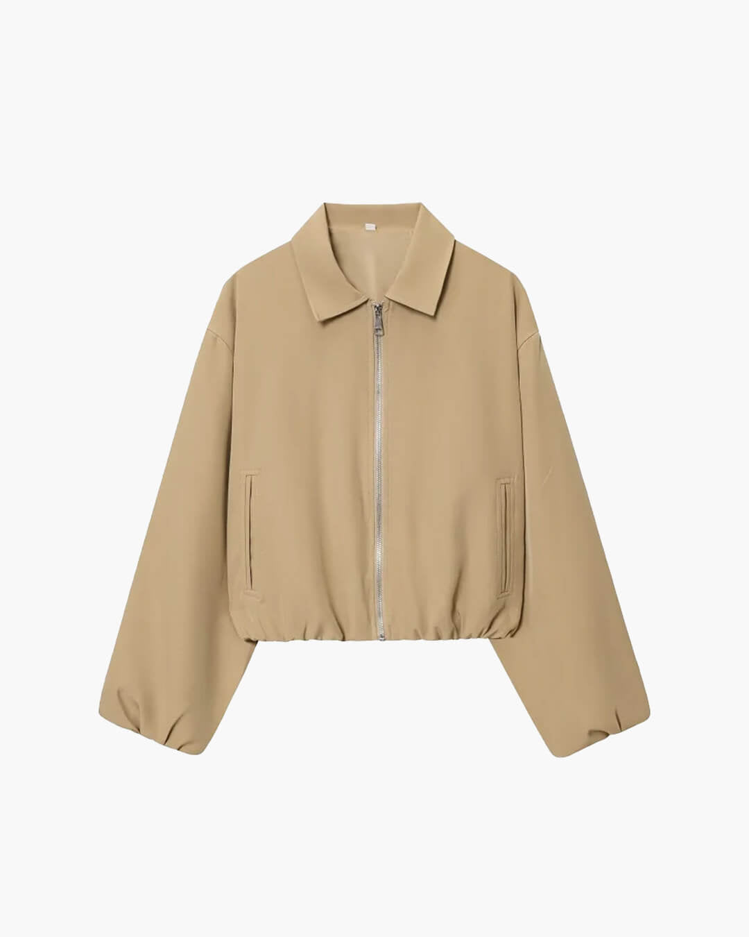 Josephine - Women's Zip-Front Bomber Jacket with Ribbed Cuffs