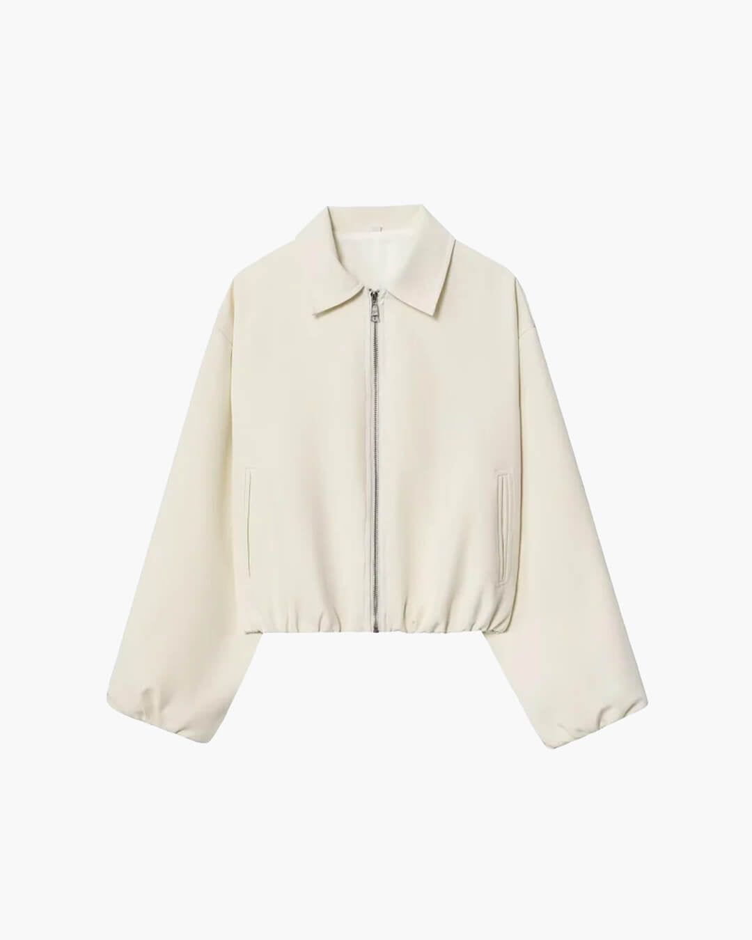 Josephine - Women's Zip-Front Bomber Jacket with Ribbed Cuffs