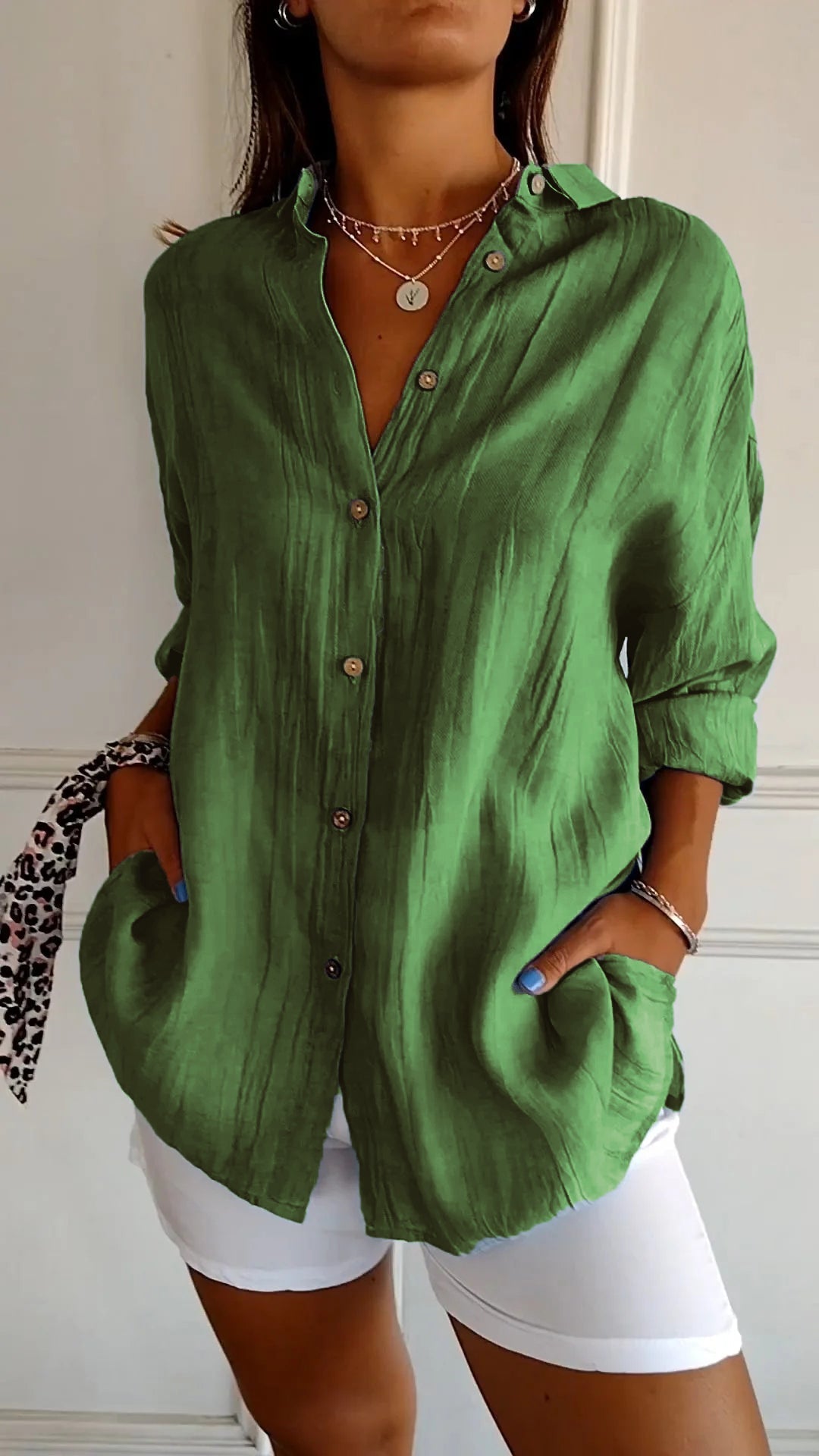 Women's Button Down Summer Shirt for Warm Days - photo 8