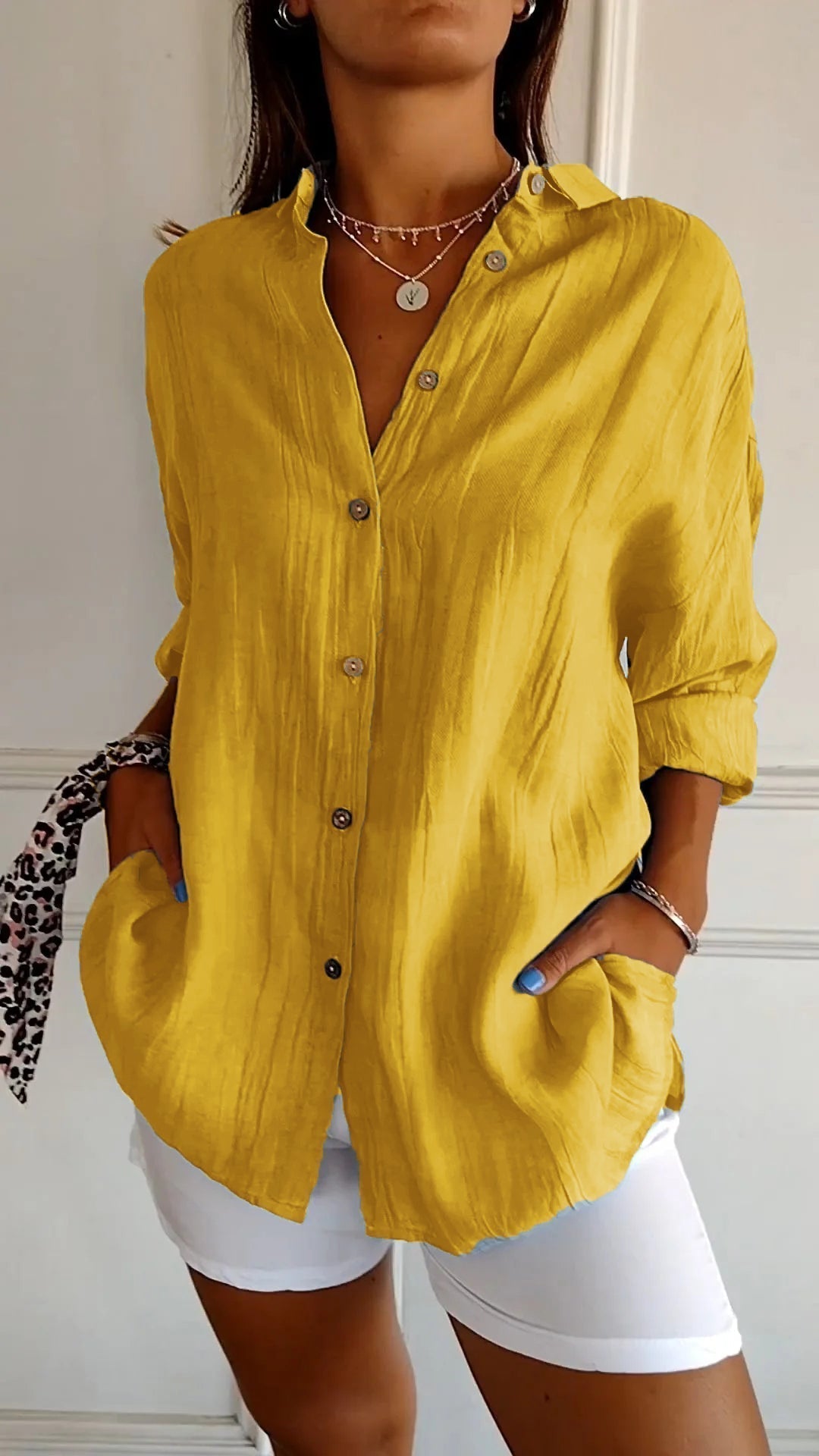 Women's Button Down Summer Shirt for Warm Days - photo 5