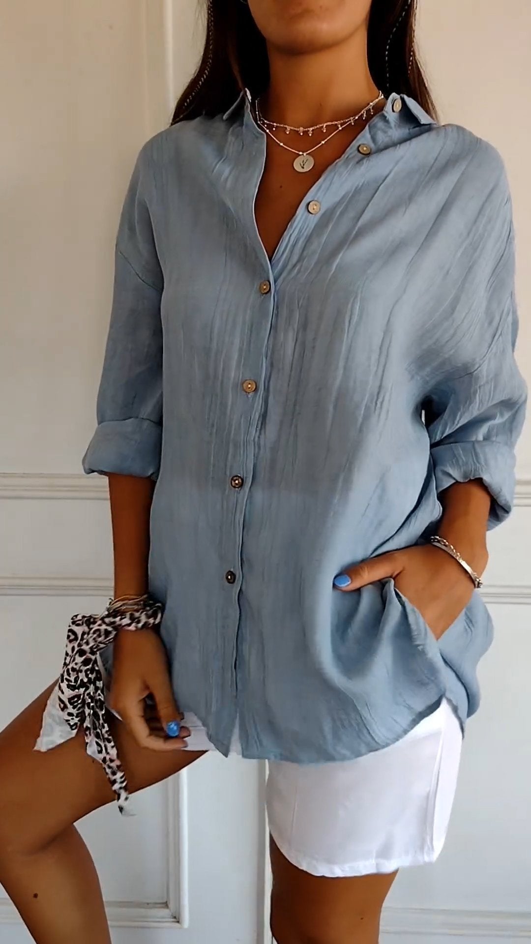 Women's Button Down Summer Shirt for Warm Days - photo 2