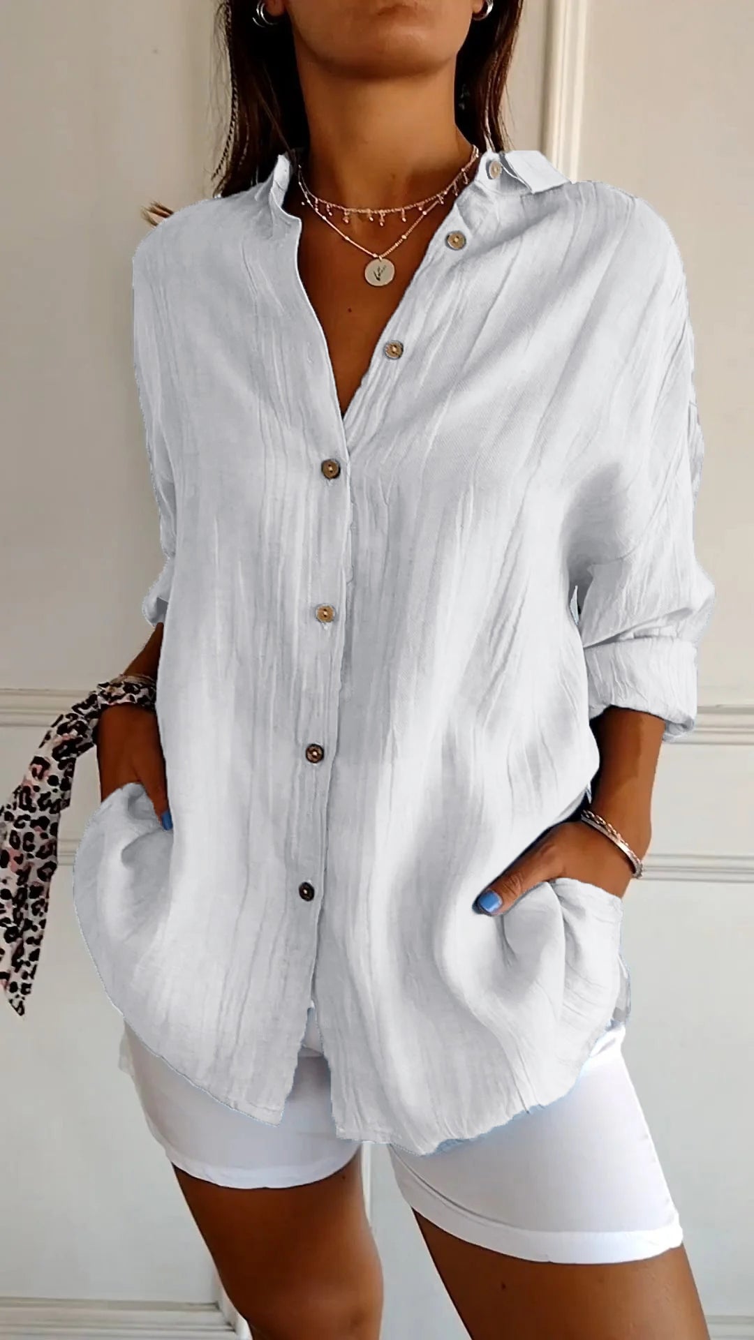 Women's Button Down Summer Shirt for Warm Days - photo 12
