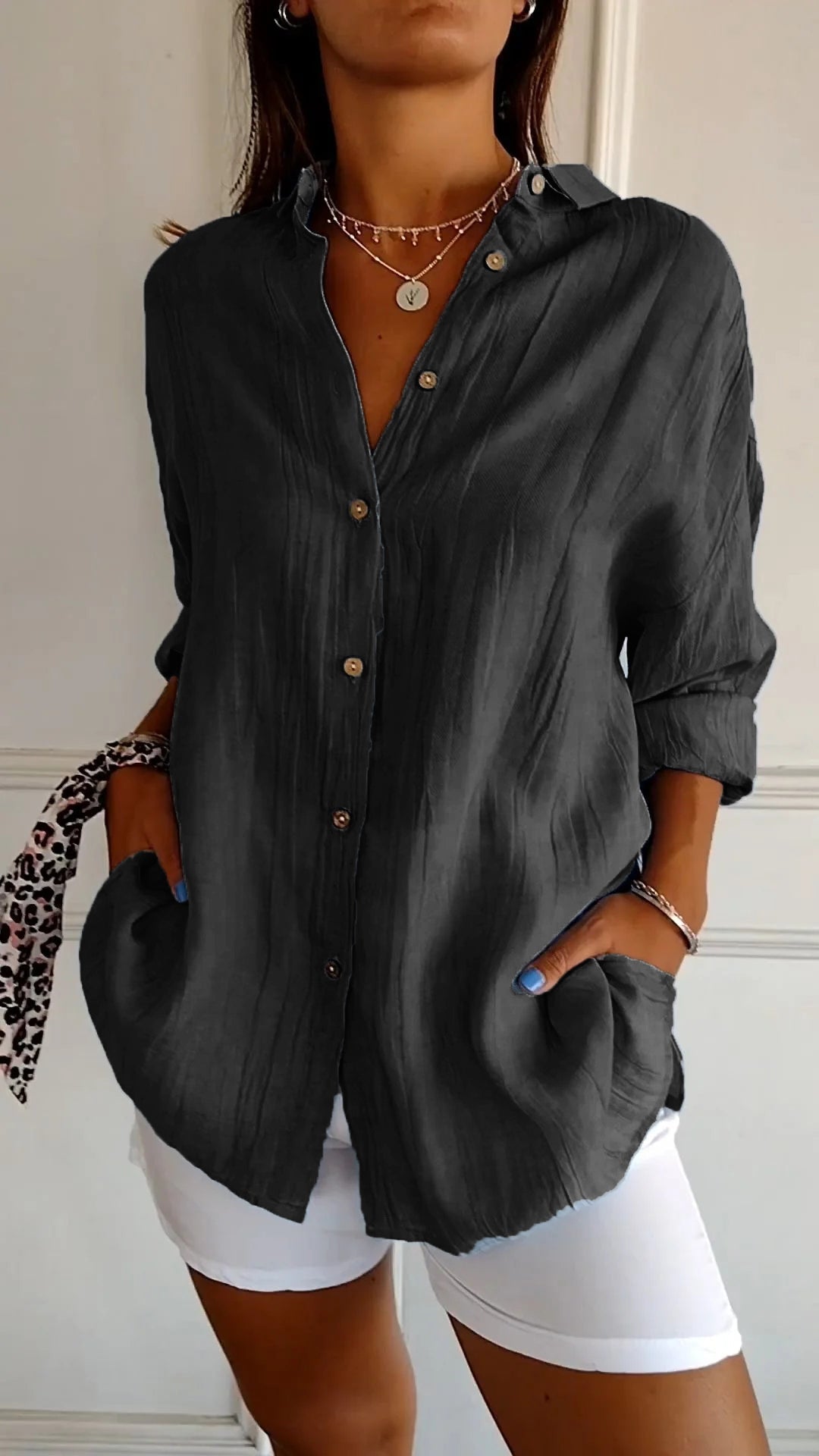 Women's Button Down Summer Shirt for Warm Days - photo 11