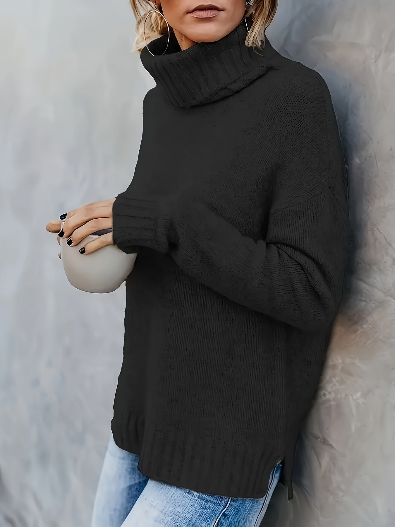 Kimberly - Women's Jumper with Roll Neck - photo 5