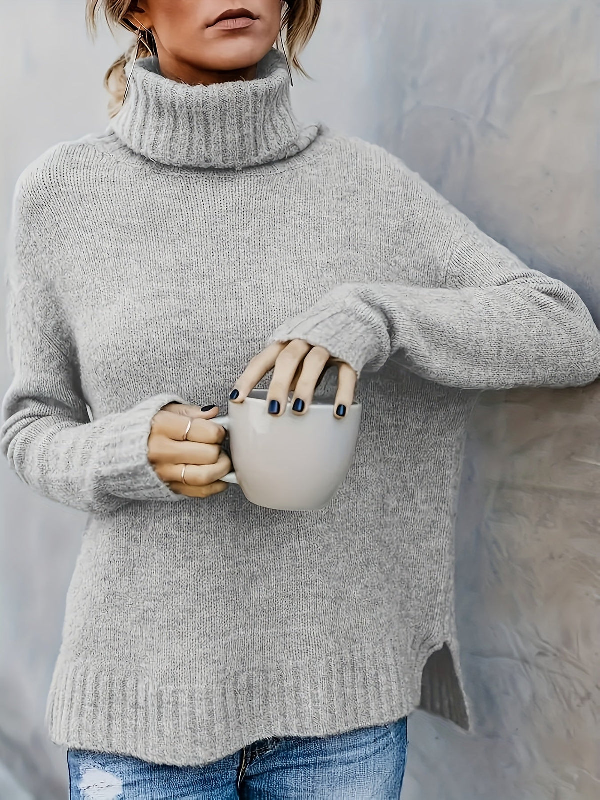 Kimberly - Women's Jumper with Roll Neck - photo 9