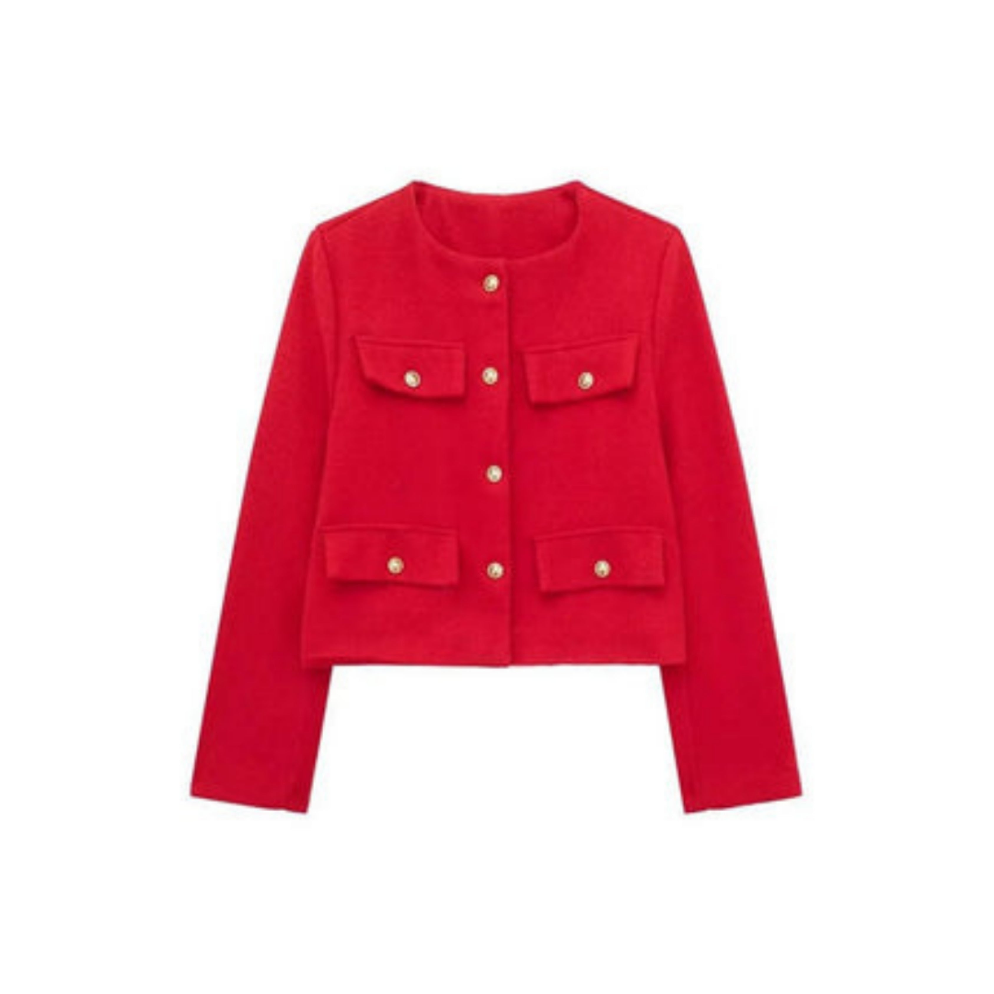 Kingsley - Women's Cropped Jacket with Button Front - photo 5