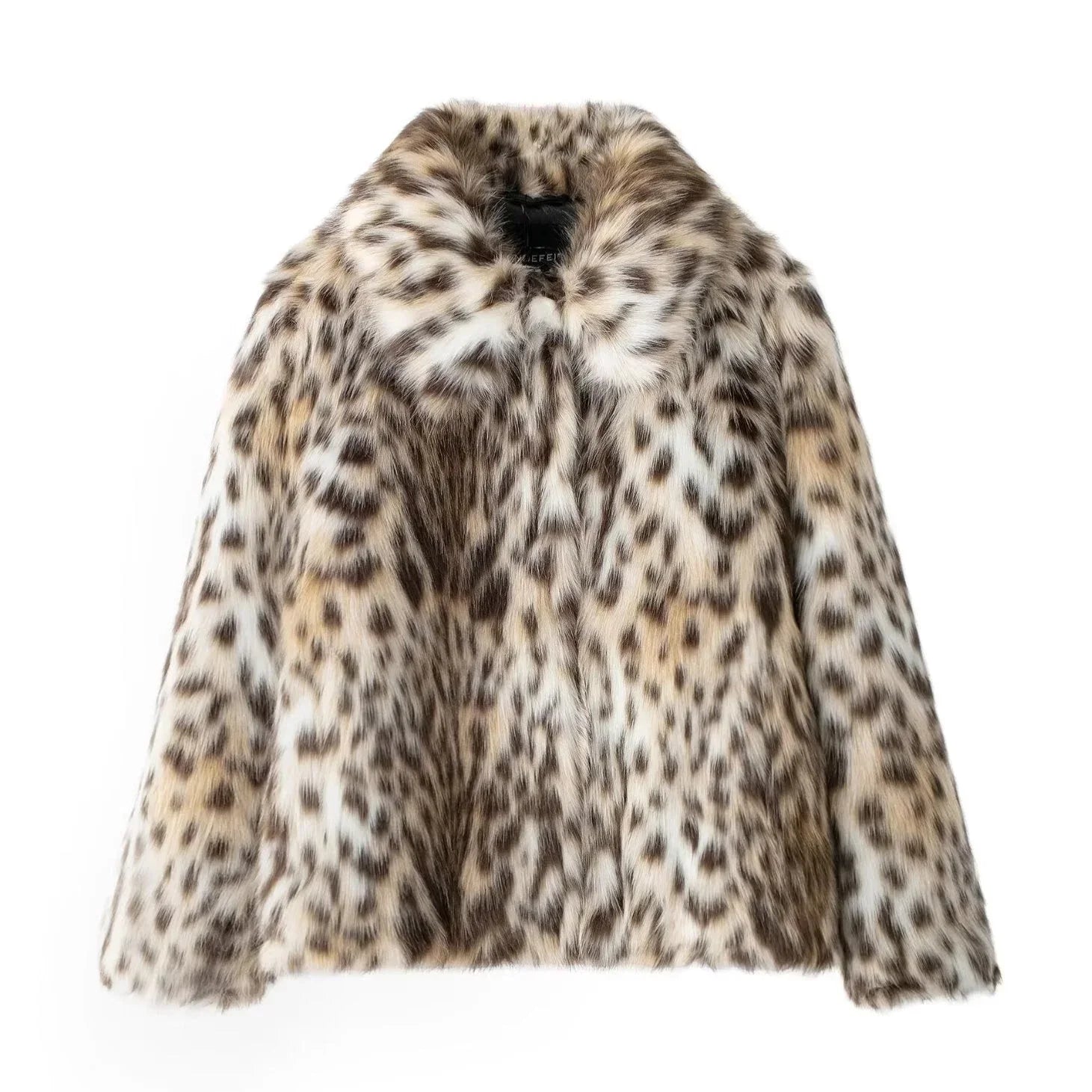 Kitty - Women's Relaxed Coat with Leopard Print - photo 1