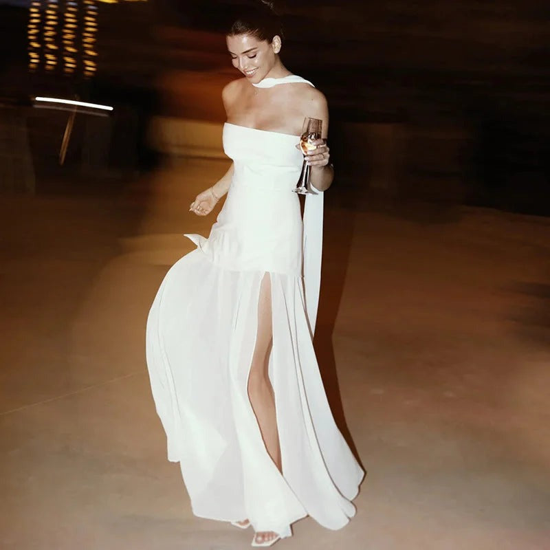 Karina - Women’s Asymmetrical Layered Maxi Dress - photo 8