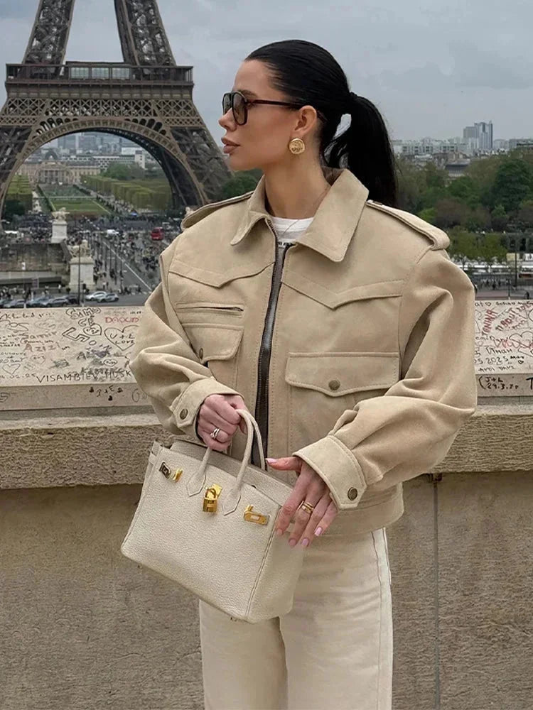 Laila - Women's Trench Coat with Roll Neck - photo 1
