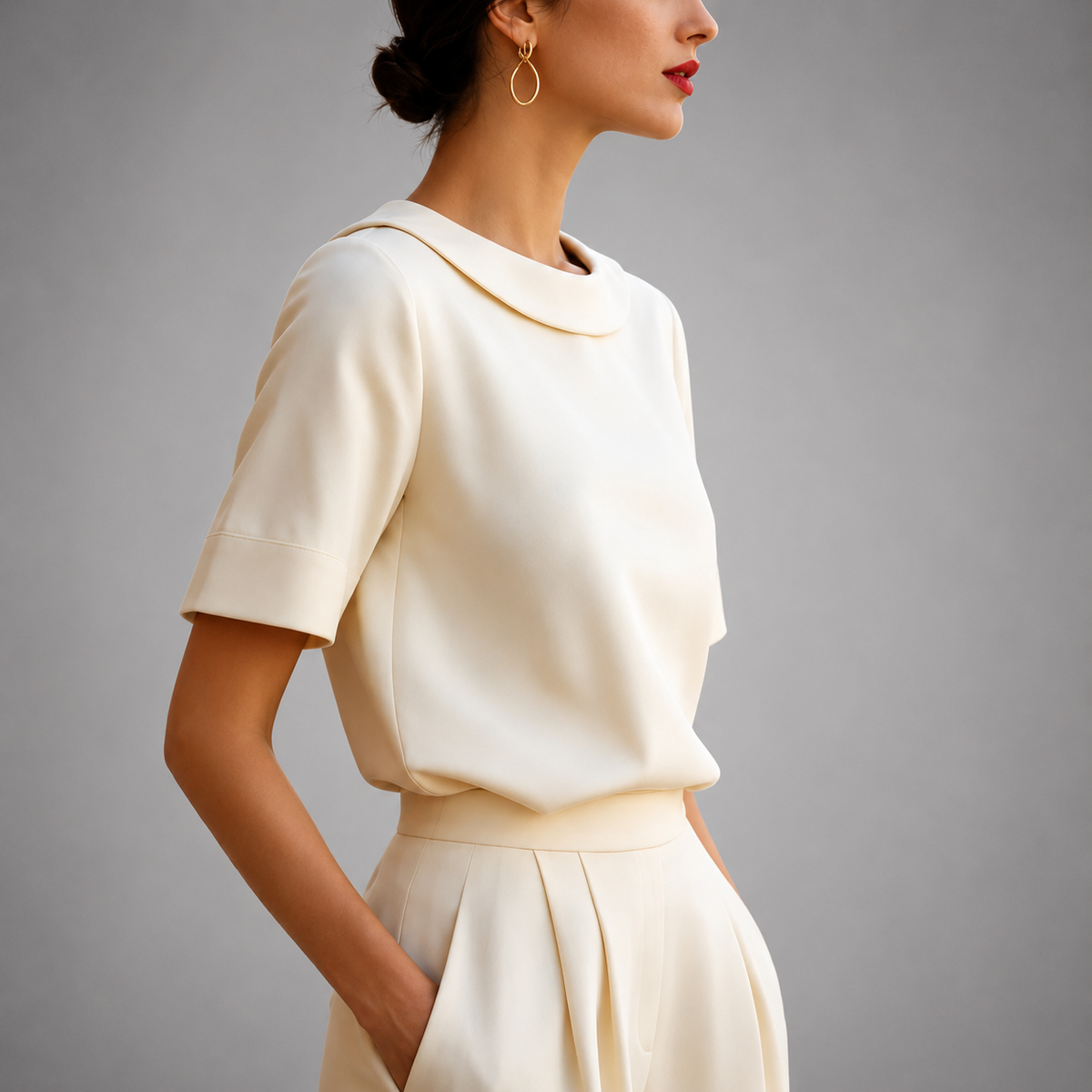 Lark - Women's Round Neck Blouse - photo 5