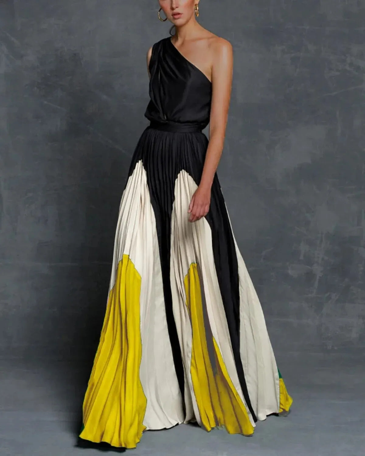 Flo - Women's Maxi Dress with Off-Shoulder Detail