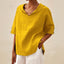 Maryam | Women's Elegant V-Neck Linen Shirt | Casual Style