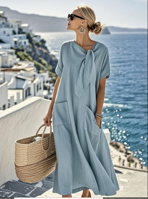 Lettice - Women's Maxi Dress with Boho Print and Flowing - photo 1