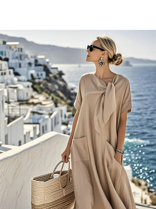 Lettice - Women's Maxi Dress with Boho Print and Flowing - photo 2