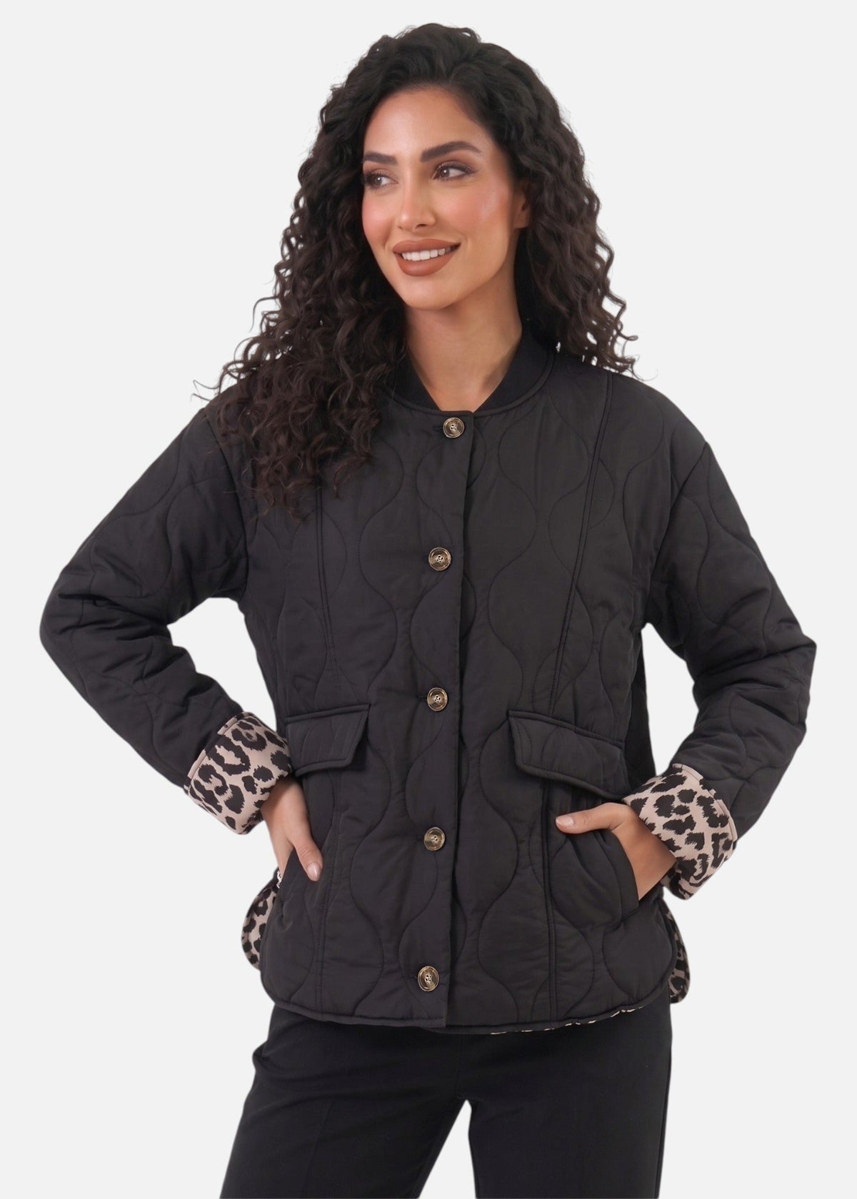 Ludivine - Women's Quilted Jacket with Stand Collar – view 5