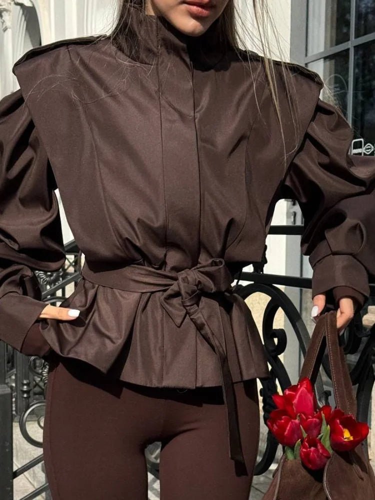 Madeleva - Women's Jacket with Lace Trim and Collar