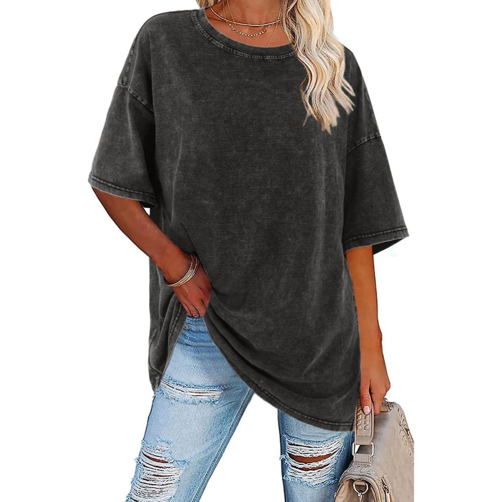 Women's Vintage T Shirt with Oversized Fit and Soft Fabric