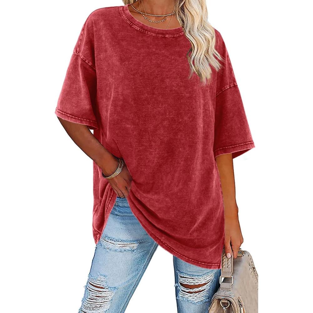 Women's Vintage T Shirt with Oversized Fit and Soft Fabric
