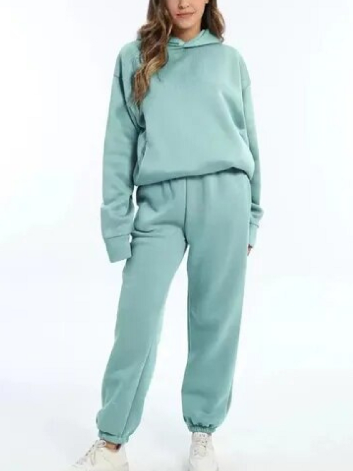Malin - Women's Cropped Lounge Set with an Elasticated Waist – view 3