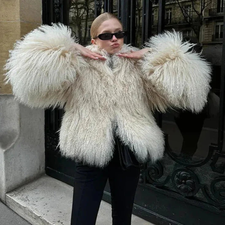 Brittany - women's coat with a soft and enveloping texture - photo 9
