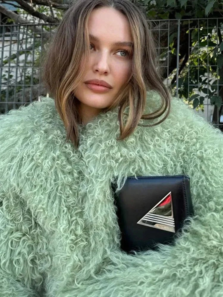 Katherine - fluffy faux fur women's coat - photo 4