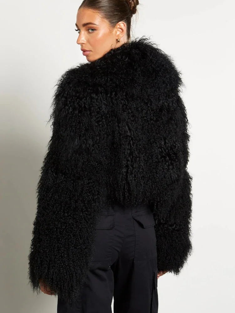 Lana - Women's long-sleeved plush-style coat - photo 6