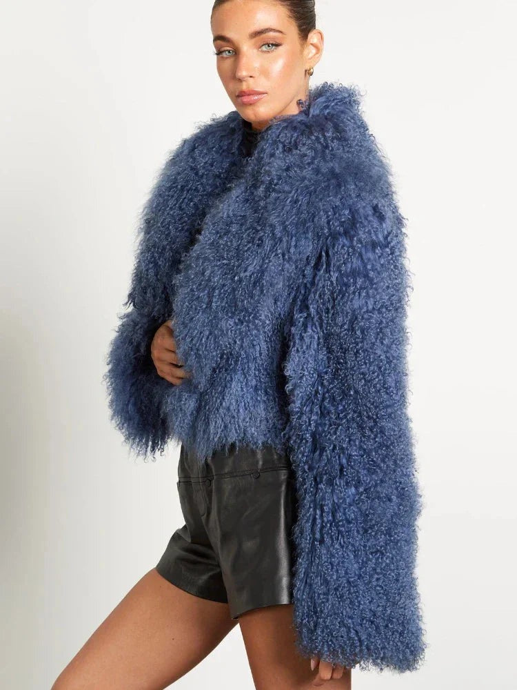 Lana - Women's long-sleeved plush-style coat - photo 7