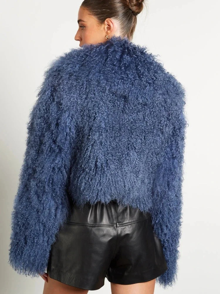 Lana - Women's long-sleeved plush-style coat - photo 8