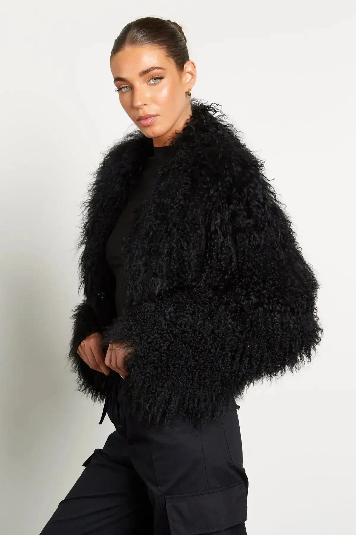 Lana - Women's long-sleeved plush-style coat - photo 5