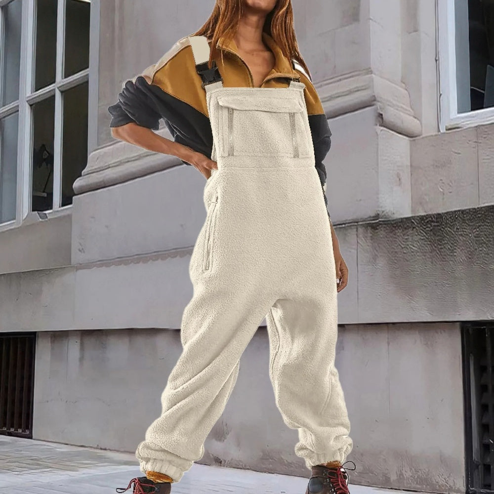 Mara - Women's Corduroy Jumpsuit with Fleece Lining - photo 1