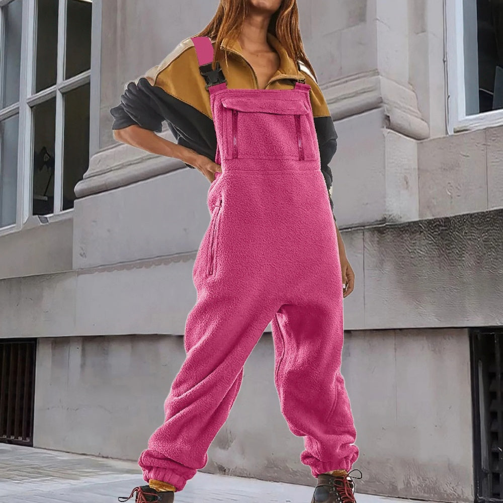 Mara - Women's Corduroy Jumpsuit with Fleece Lining - photo 2