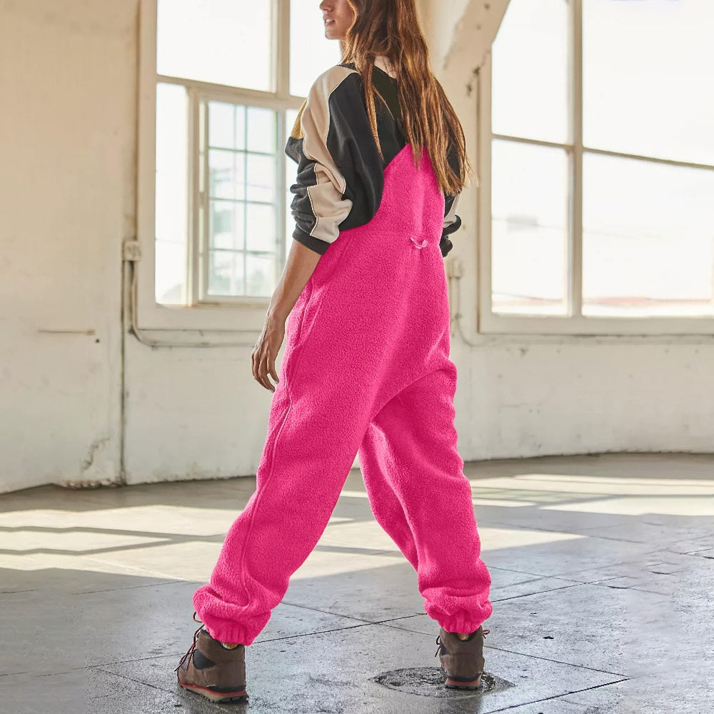 Mara - Women's Corduroy Jumpsuit with Fleece Lining - photo 3