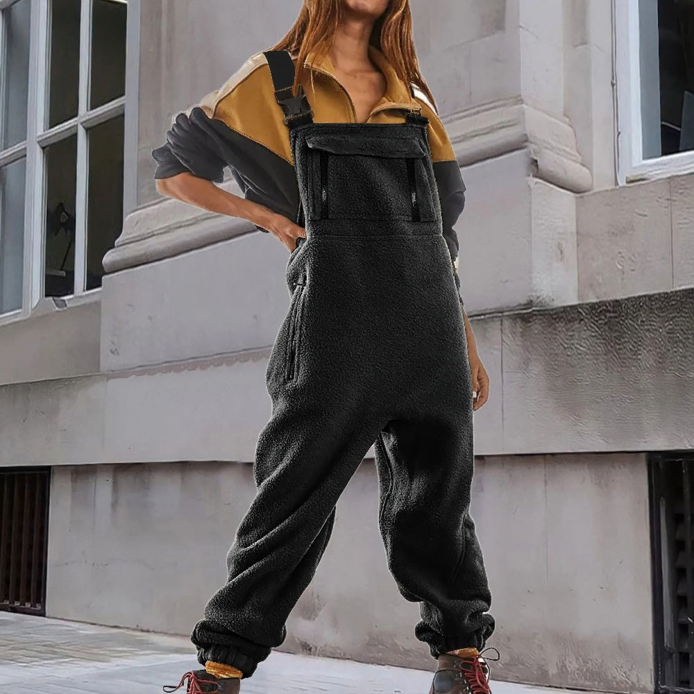 Mara - Women's Corduroy Jumpsuit with Fleece Lining - photo 4