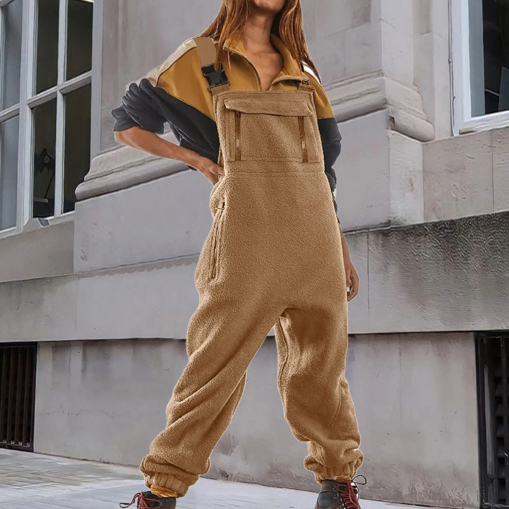 Mara - Women's Corduroy Jumpsuit with Fleece Lining - photo 6