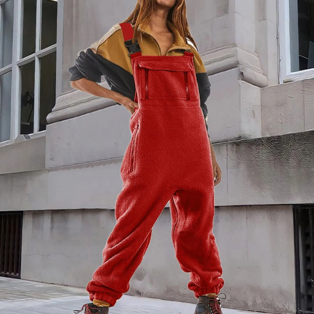 Mara - Women's Corduroy Jumpsuit with Fleece Lining - photo 8