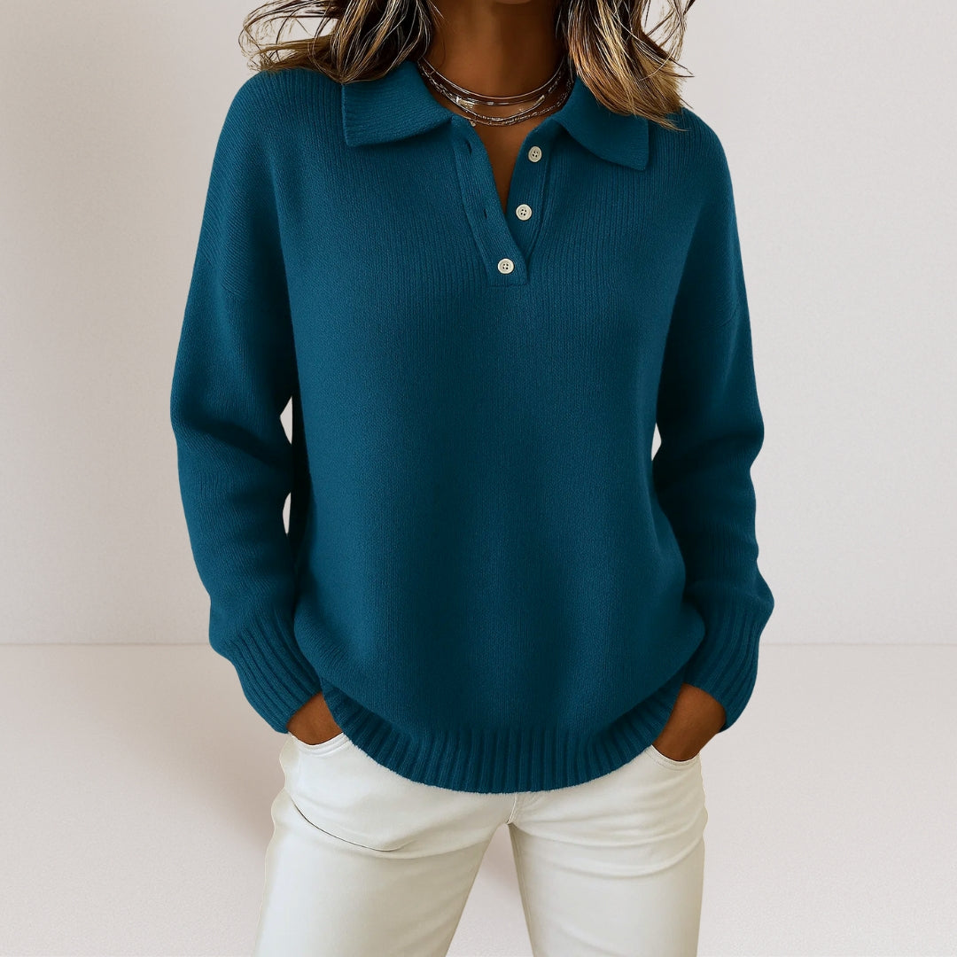 Margery - Women's Knitted Jumper with Roll Neck - photo 2