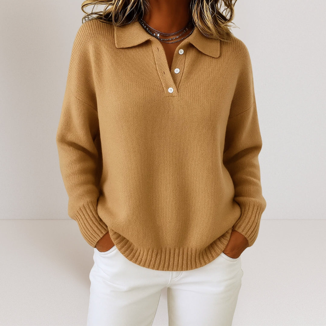 Margery - Women's Knitted Jumper with Roll Neck - photo 5