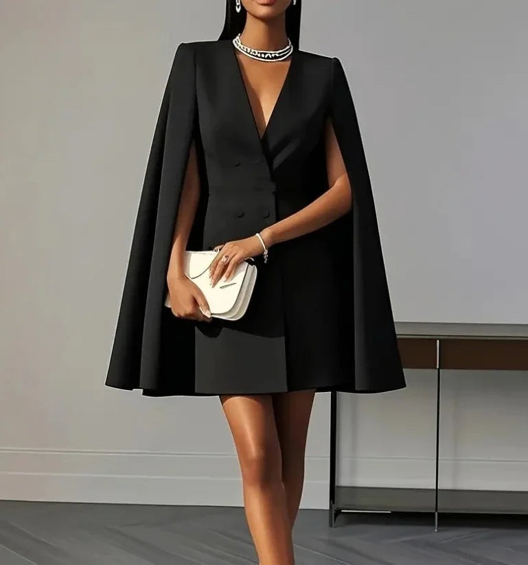 Marianne - Women's Mini Dress with Double-Breasted Front - photo 7