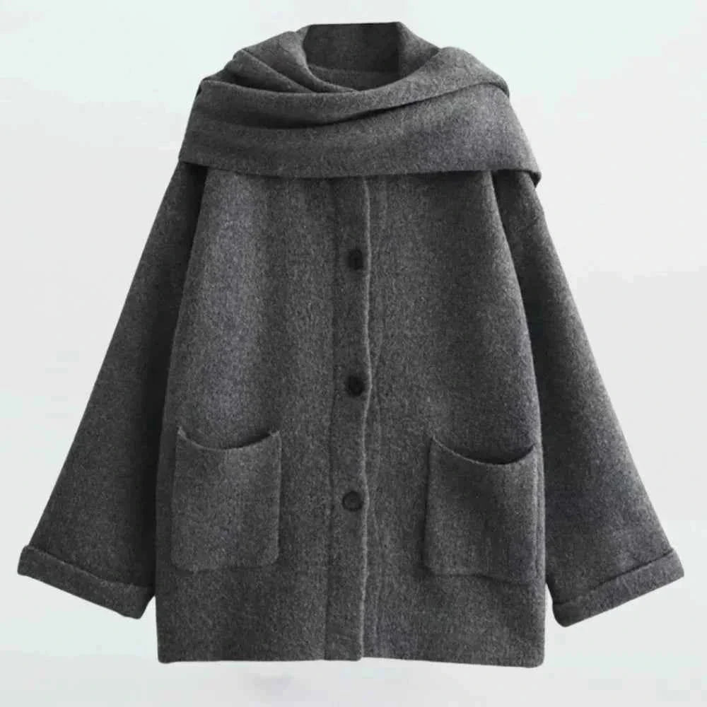 Maud - Women's Knitted Jacket with Button Front - photo 2