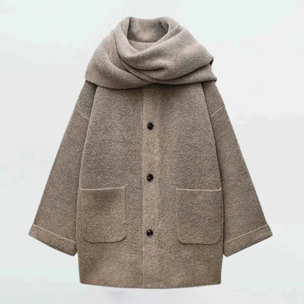 Maud - Women's Knitted Jacket with Button Front - photo 3