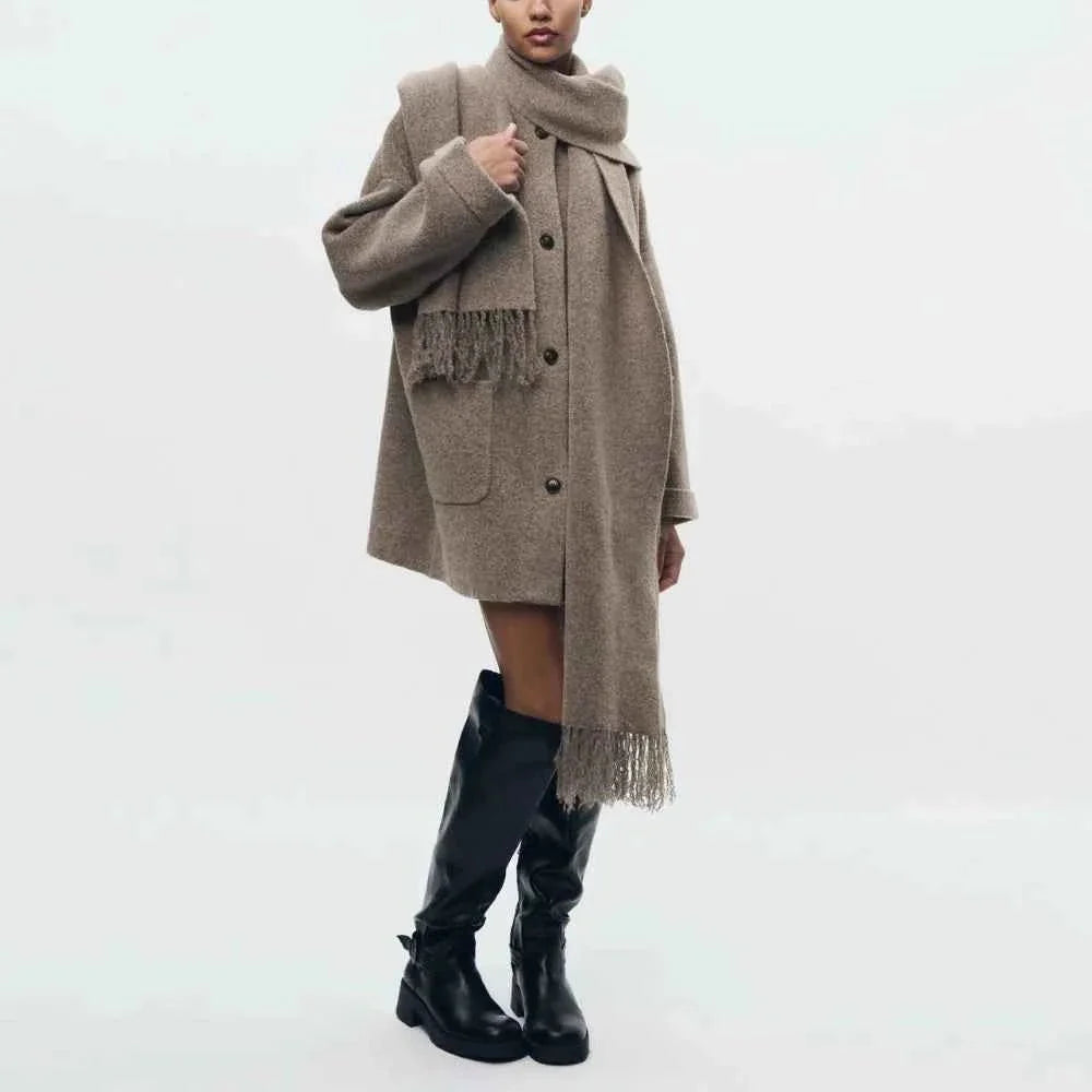 Maud - Women's Knitted Jacket with Button Front - photo 4