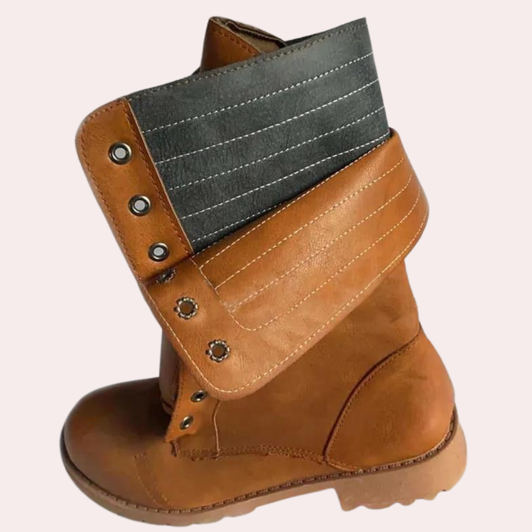 Minerva - Women's Mid-Calf Boots with Lace-Up Front - photo 6