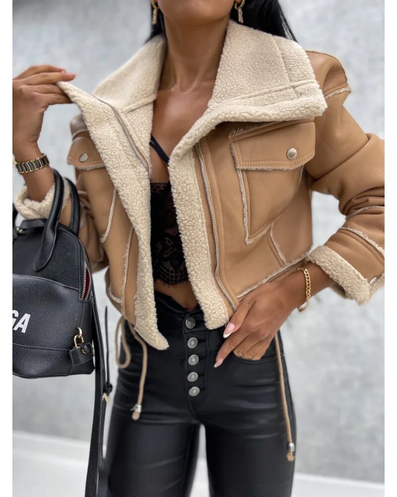 Mireille - Women's Jacket with Roll Neck - photo 3