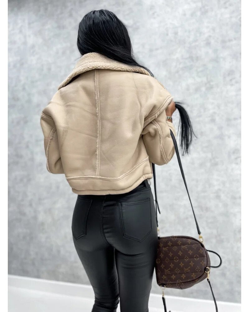 Mireille - Women's Jacket with Roll Neck - photo 6