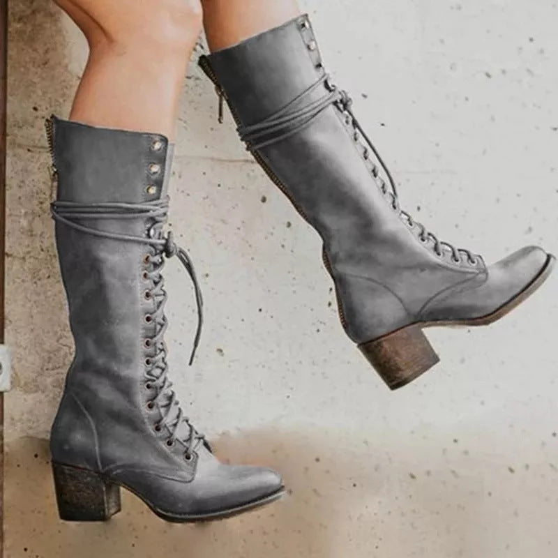 Nadene - Women's Winter Boots with Block Heel - photo 2