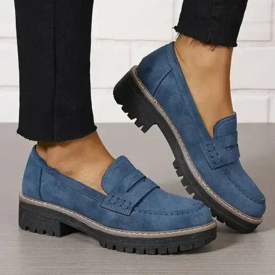 Women's Chunky Slip-On Loafers with Cushioned Sole - photo 3