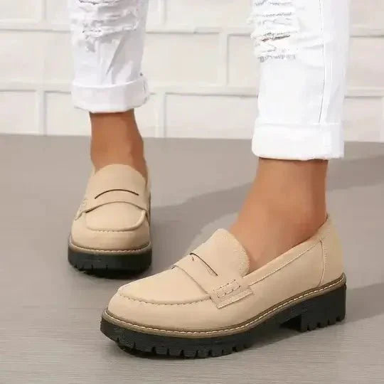 Women's Chunky Slip-On Loafers with Cushioned Sole - photo 2