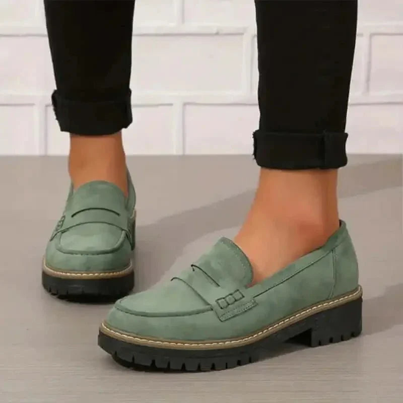 Women's Chunky Slip-On Loafers with Cushioned Sole - photo 5