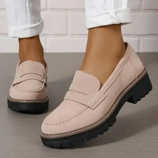 Women's Chunky Slip-On Loafers with Cushioned Sole - photo 7